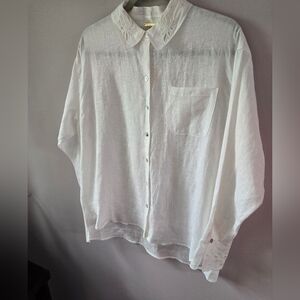 ​✨ NWT Magaschoni Luxe European Linen Eyelet Blouse ✨